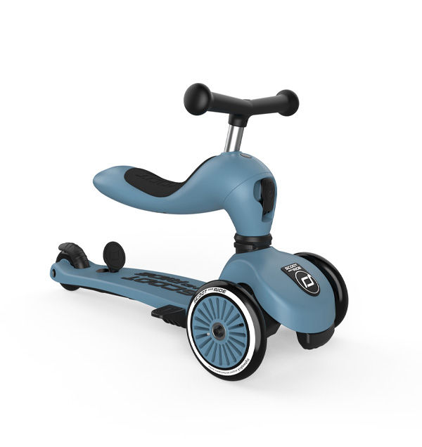 Miniature : Scoot-and-Ride-Trotinette-Push-and-Go-bleu-acier