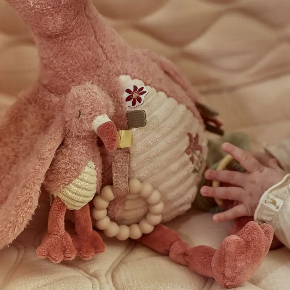 Miniature : Peluche-activité-Flamant-rose-Safari-Friends-Little-Dutch
