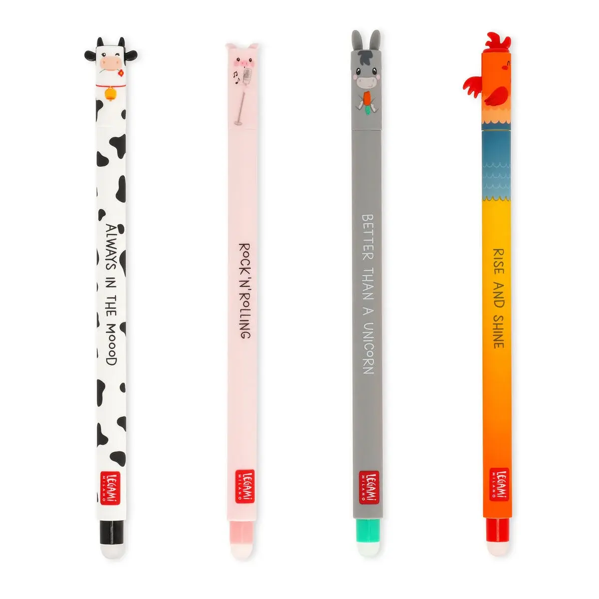 4-Stylos-à-Encre-Gel-Effaçable-Ferme-Legami