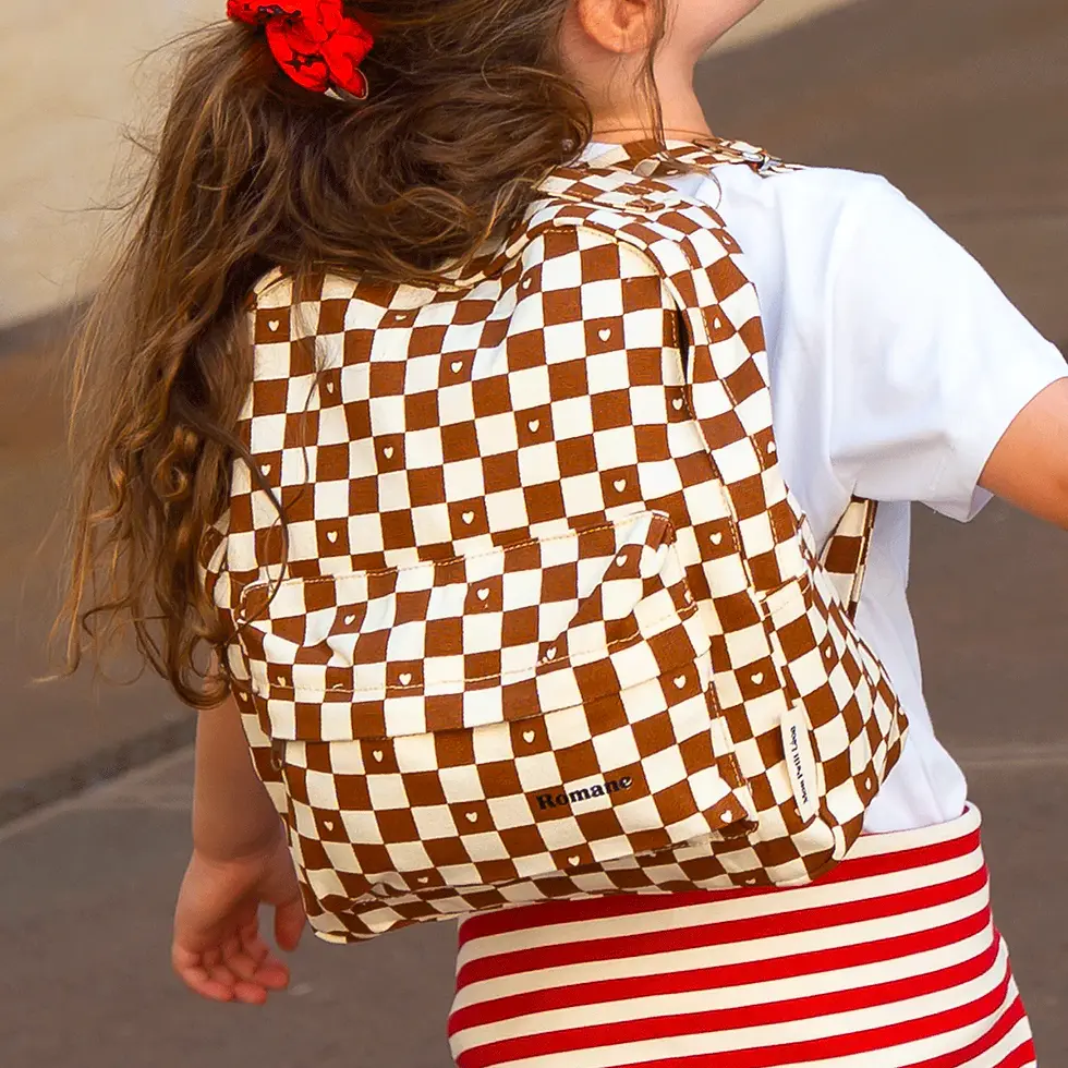 Sac-à-dos-damier-cœur-Mon-petit-Léon