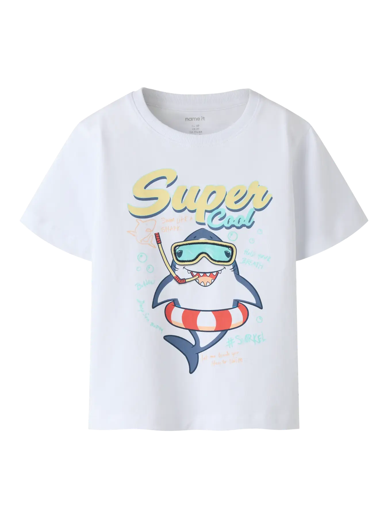 T-shirt-Fymz-blanc-requin-Name-it
