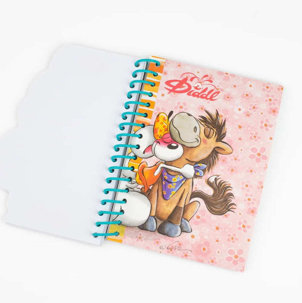 Miniature : Carnet-forme-Rose-A6-Diddlina-Loupsily