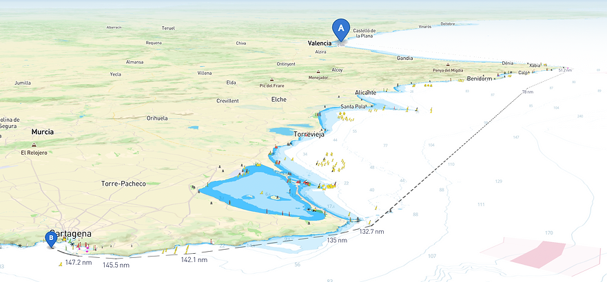 Valencia to Cartagena