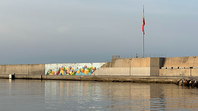 Motril harbour wall