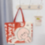 Thumbnail: "My dog is family" theme tote bag