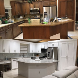 Boca re-paint before/after