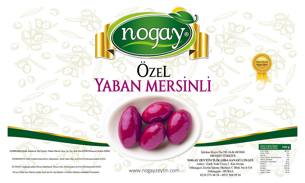 Küçük resim: ÖZEL YABAN MERSİNLİ ZEYTİN - GURME - 10 Kg Kova