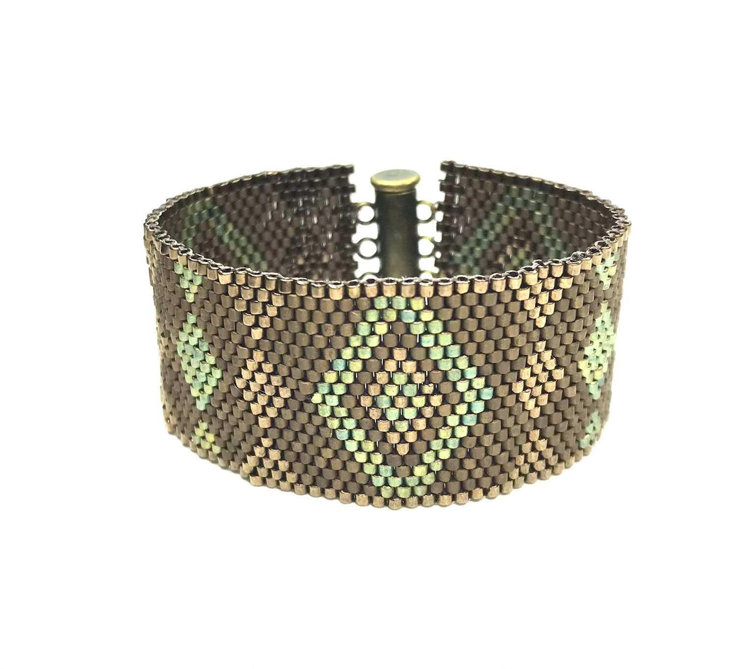 Matt Metallic Patina Iris Bracelet