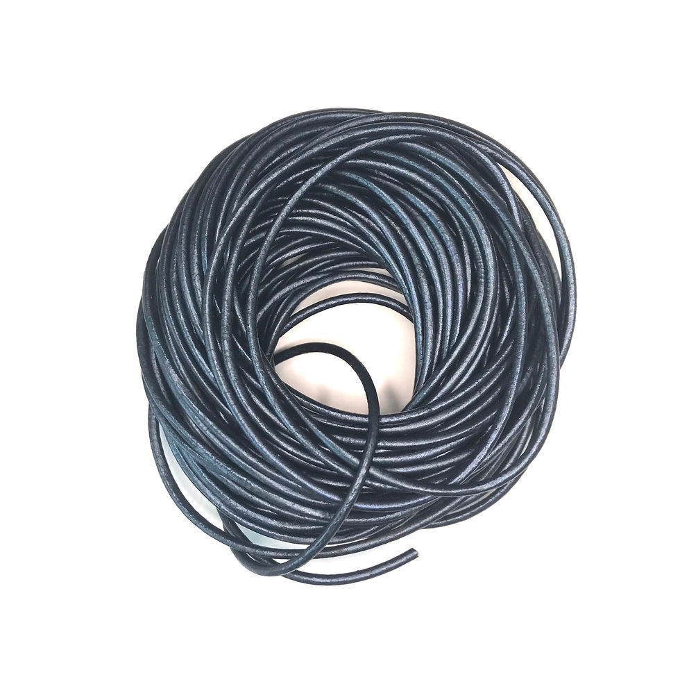 Thumbnail: Leather Necklace with clamp