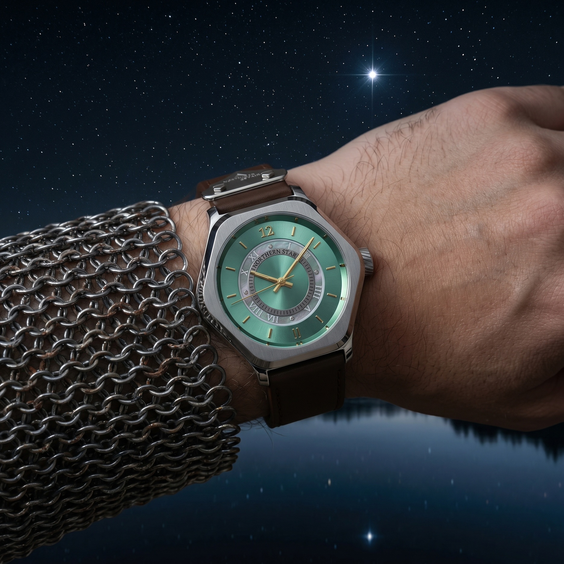 A breathtaking view of the night sky filled with stars and celestial energy.