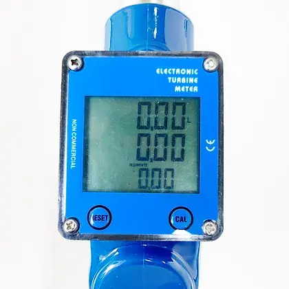 Miniatura: Visor do bico de abastecimento automático azul.