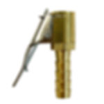 Lateral Bico Inflador tipo Prendedor 8mm - s/ retenção em latão.
