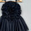 Thumbnail: Blossom Ruffle Tulle Dress in Black