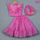 Thumbnail: Pink Bandhej Lehenga Set