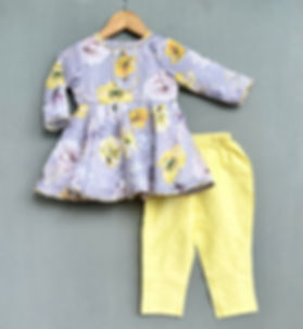 Embroidered Kurti with Pants