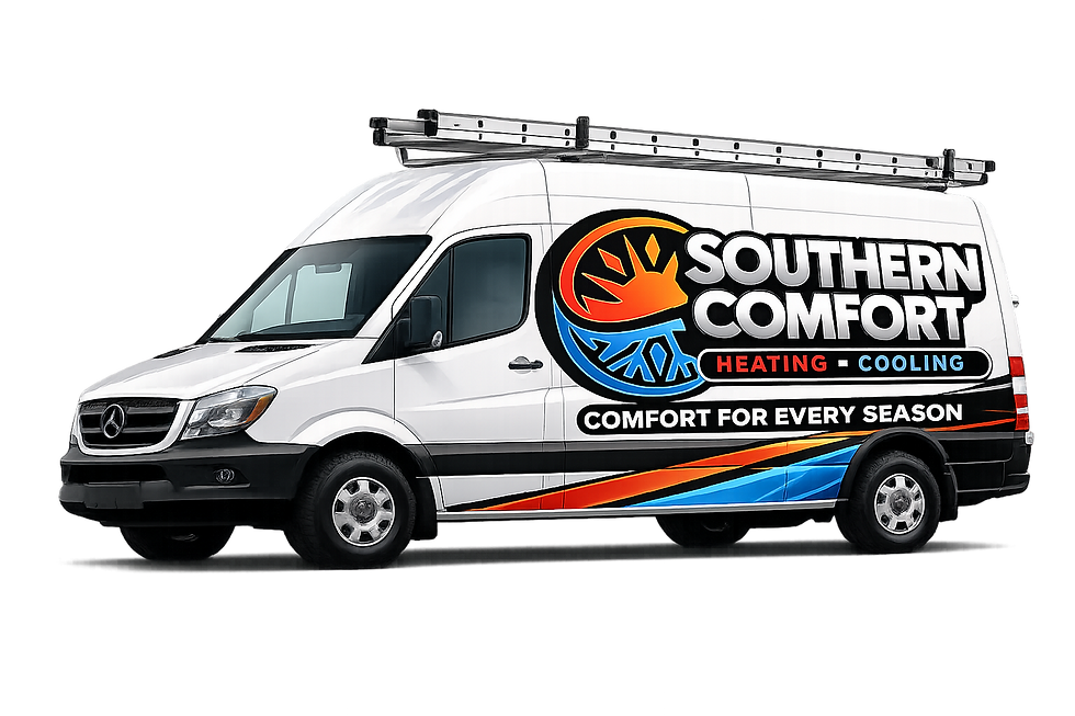 southern comfort hvac company truck