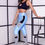 Miniatura: Calca Legging Fitness Discipline em Suplex de Poliamida Texturizada Azul