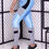 Miniatura: Calca Legging Fitness Discipline em Suplex de Poliamida Texturizada Azul