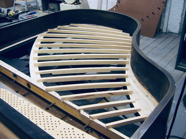 Piano belly rebuilding