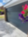 Garage Door after spray painting