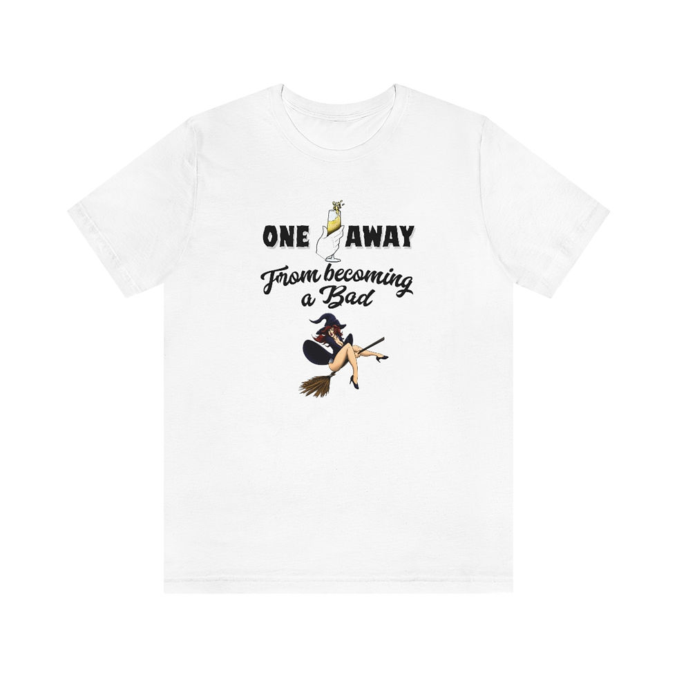 Miniatura: One Champagne Away From Becoming A Sexy Bad Witch - Soft Tee Shirt