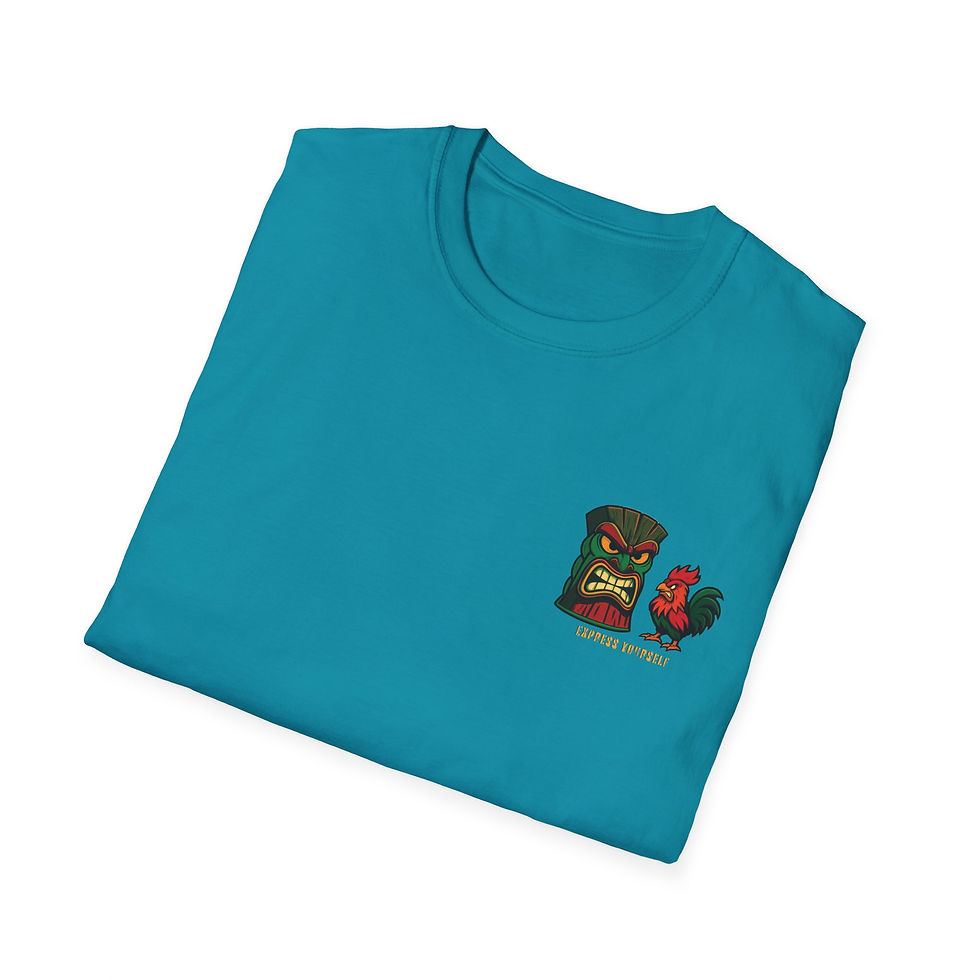 Miniatura:  Softstyle T-Shirt, Respect Your Mama Cartoon Vintage Style Tee