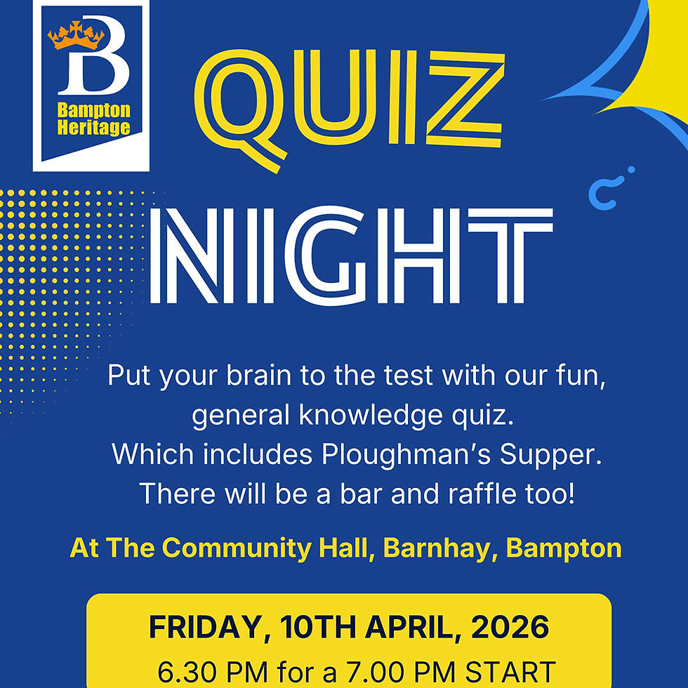 Bampton Heritage Centre – Quiz Night