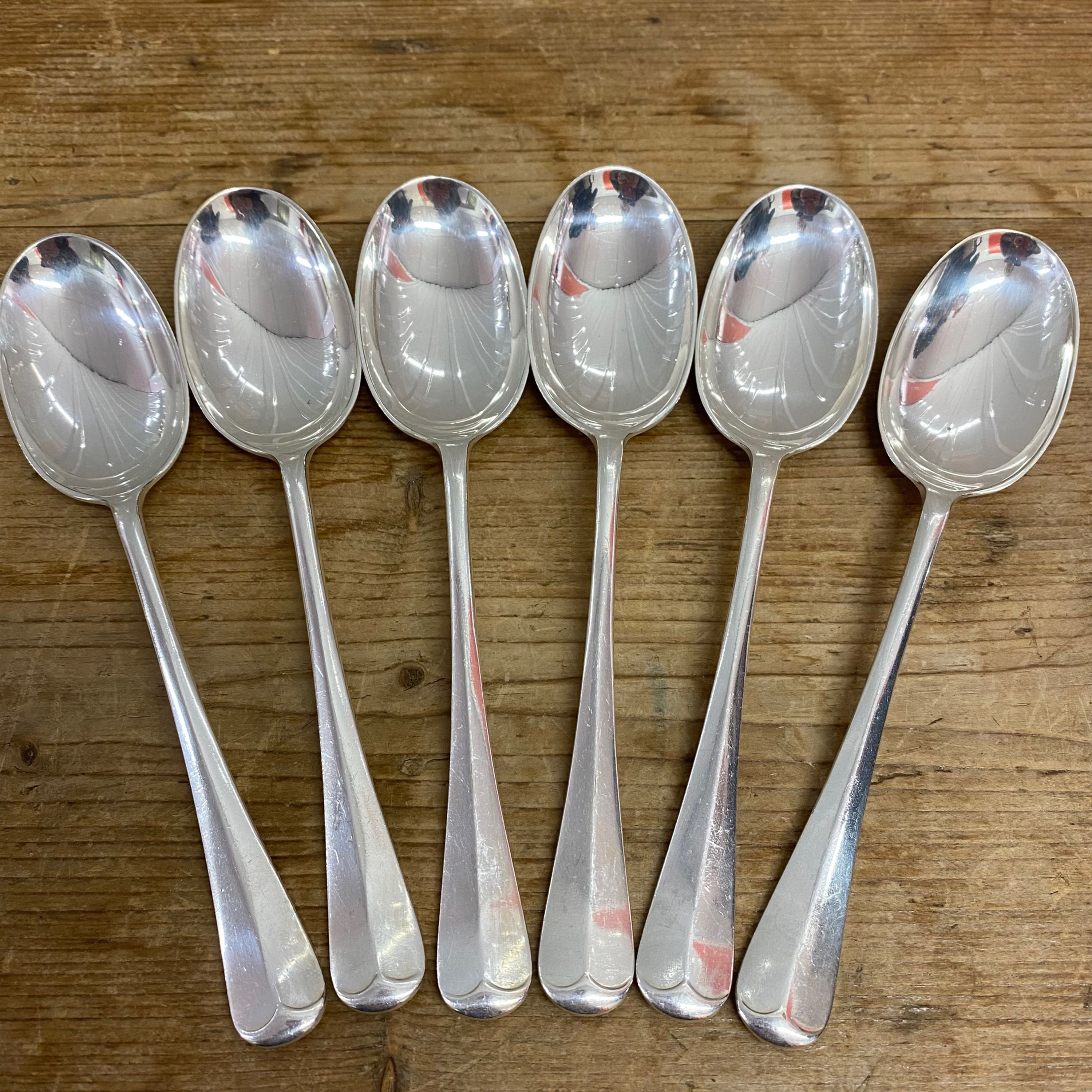 Rat-tail Set Of Six Desert Spoons