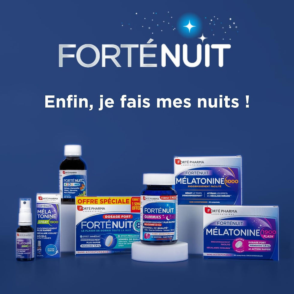Miniature : Forté Pharma - Mélatonine 1900 Flash | Mélatonine 1,9 mg - Comprimés à sucer