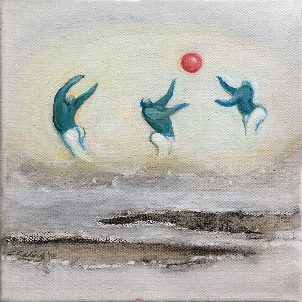 Buddies Playing Ball