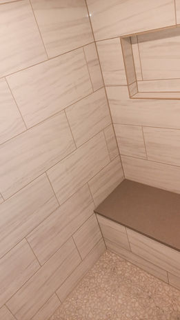 Bathroom Remodel done by K2Workshops, an interior remodeling company serving the Kansas City area.