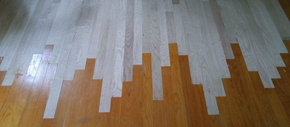Picture of flooring done by K2Workshops, a residential interior remodeling business located in Kansas City. They specialize in bathroom, kitchen, and speciality remodels.