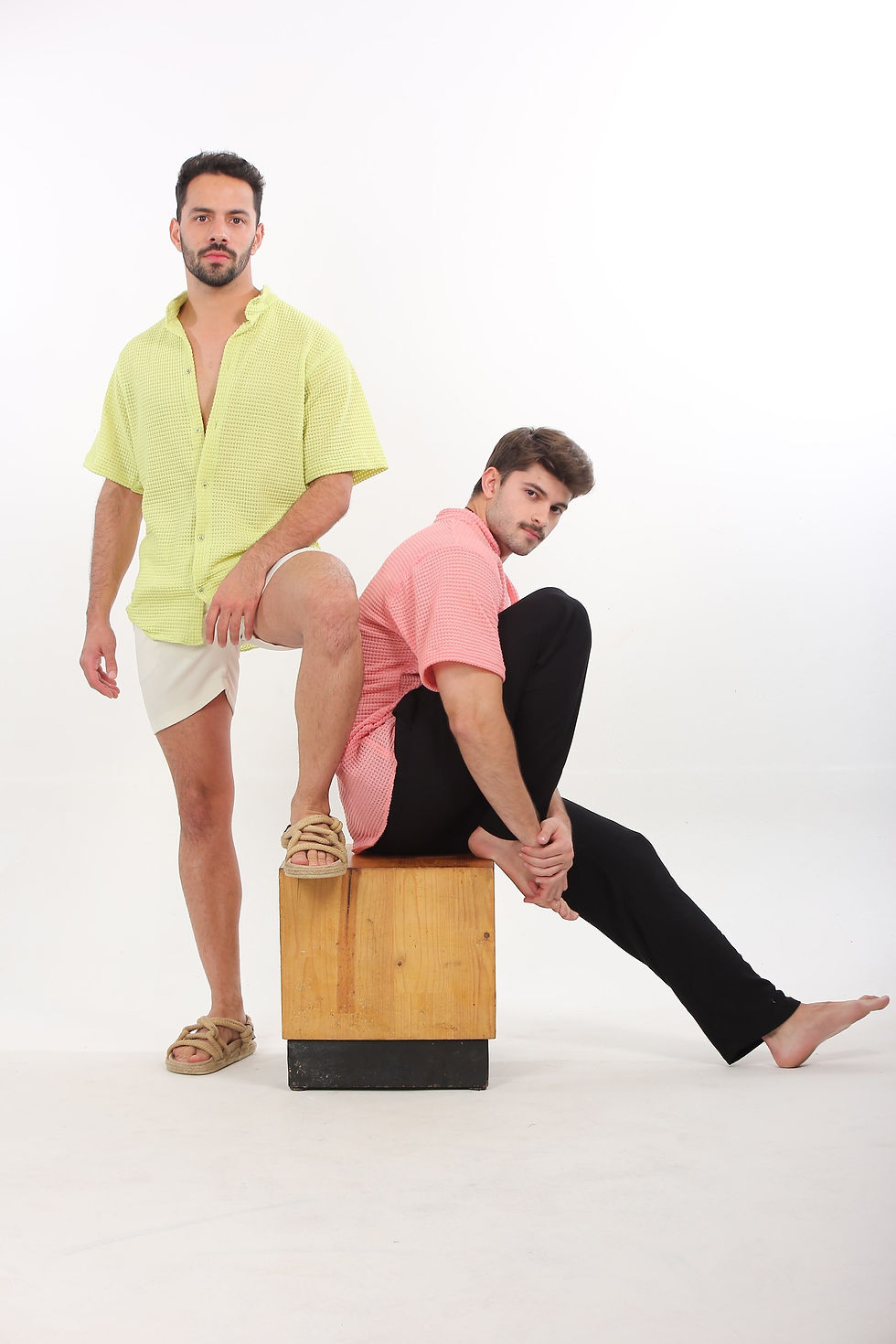 Miniatura: Camisa tricot pink manga curta