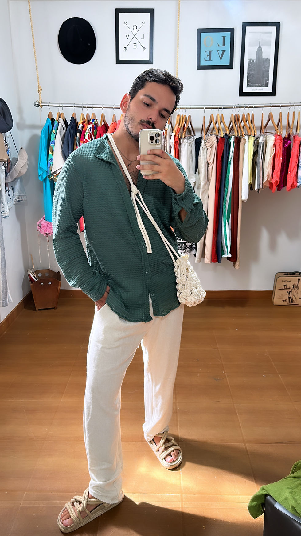 Miniatura: Camisa tricot green