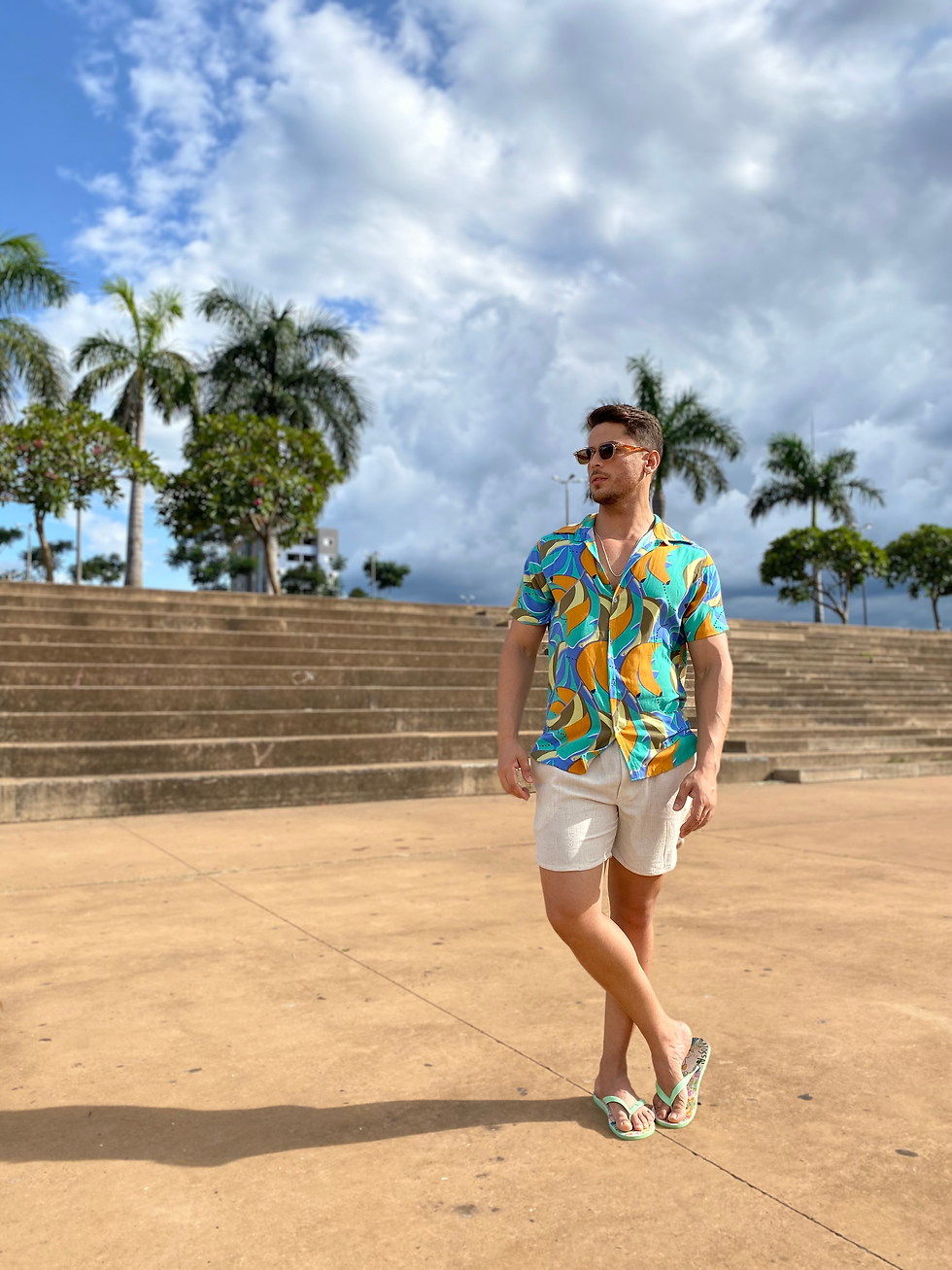 Miniatura: Camisa banana viscolinho