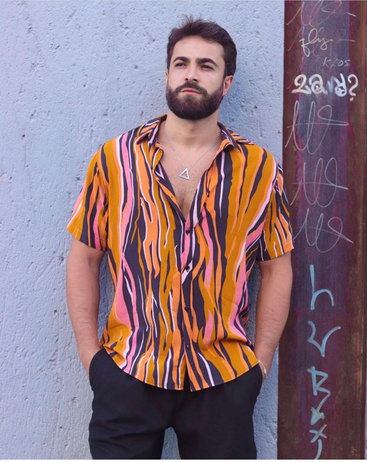 Camisa animal print afo 