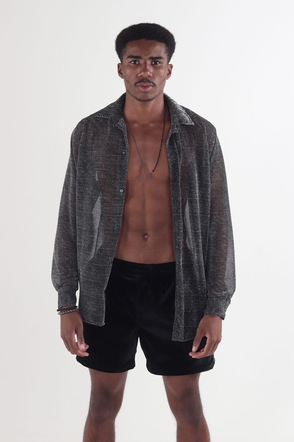 Miniatura: Camisa brilho viscose