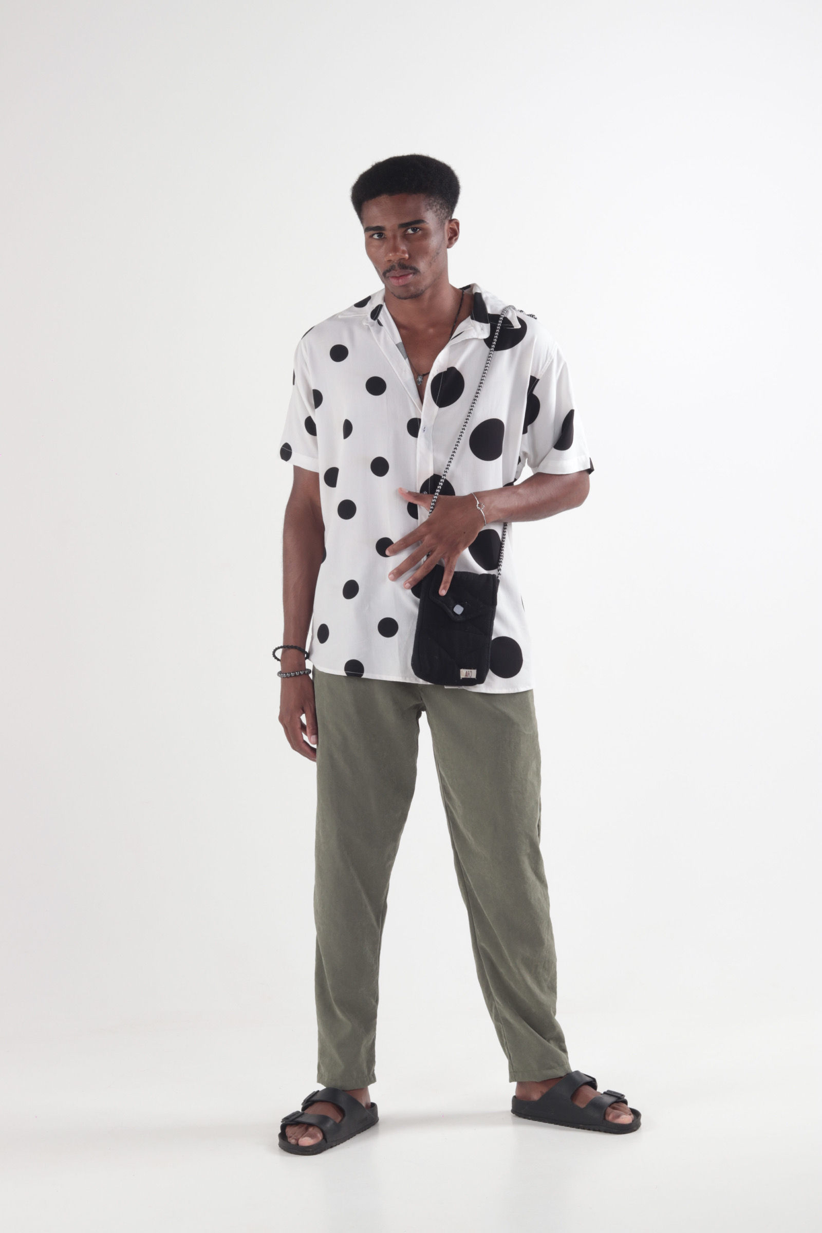 Camisa bolas PB viscose