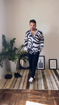 Miniatura: Camisa linho algodão  pb 