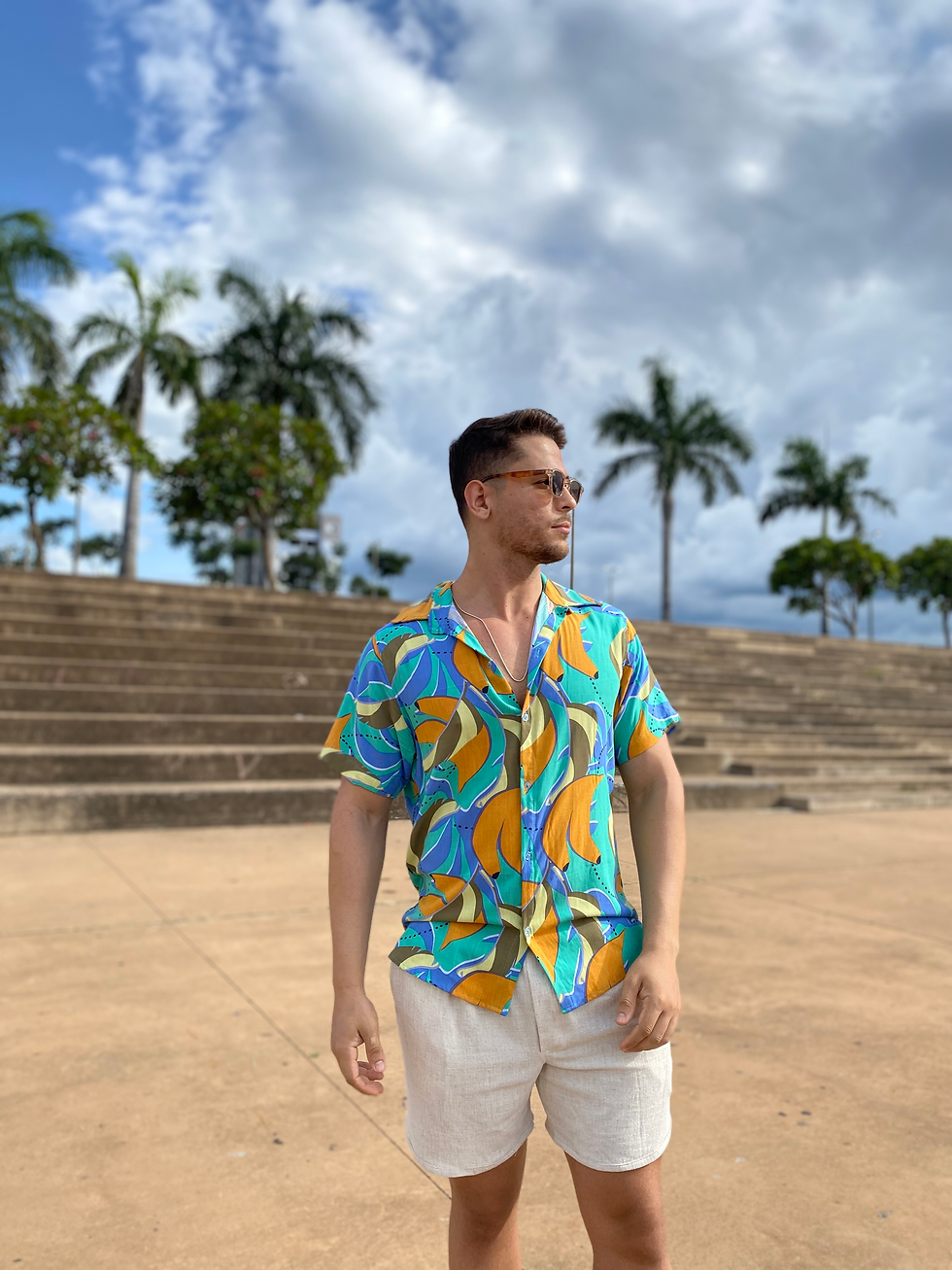 Miniatura: Camisa banana viscolinho