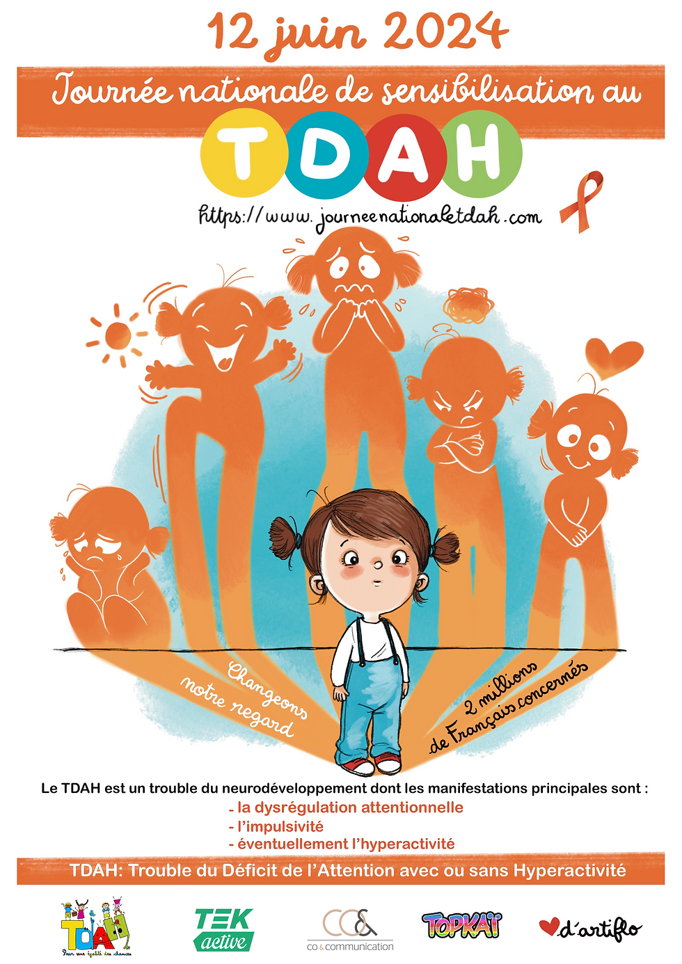 12 JUIN : JOURNÉE NATIONALE DE SENSIBILISATION AU TDAH - Espace