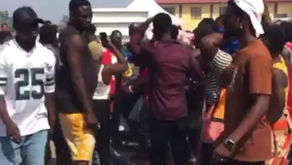 YOUTH AND POLICEMEN CLASH  AT SPINTEX