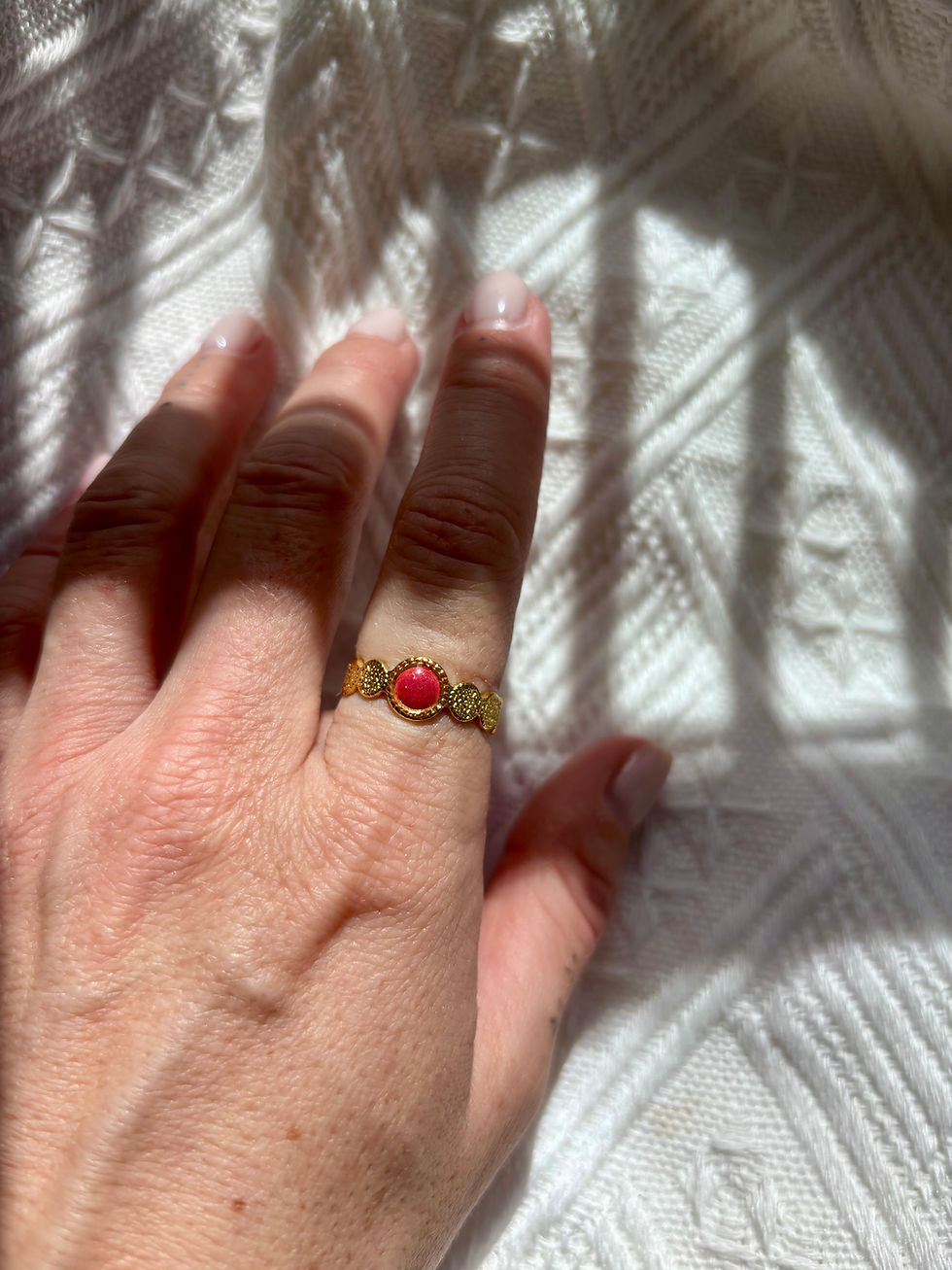 Miniature : Bague fine rose