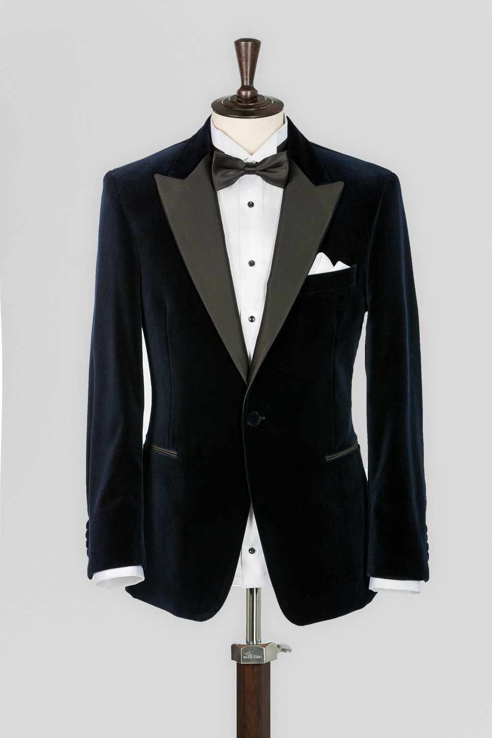 Black Shelton Slim-Fit Cotton-Velvet Tuxedo Jacket