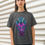 Thumbnail: Women’s relaxed fit T shirt Dragon face pink\/blue