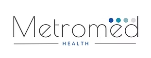 Metromed Health logo with text and colored dots Metromedhealth