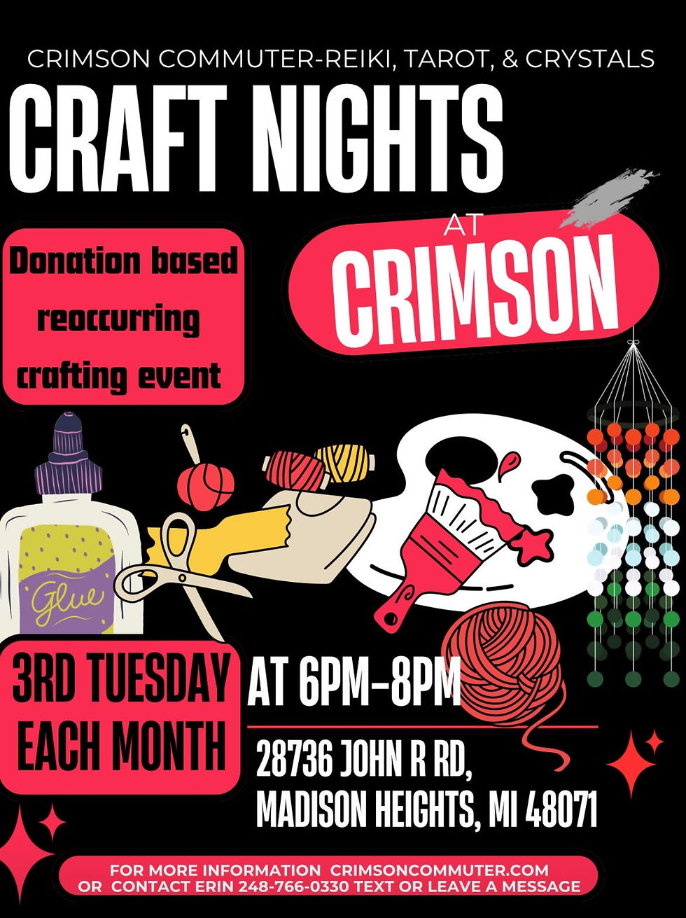 Craft Night at CrimsonCommuter