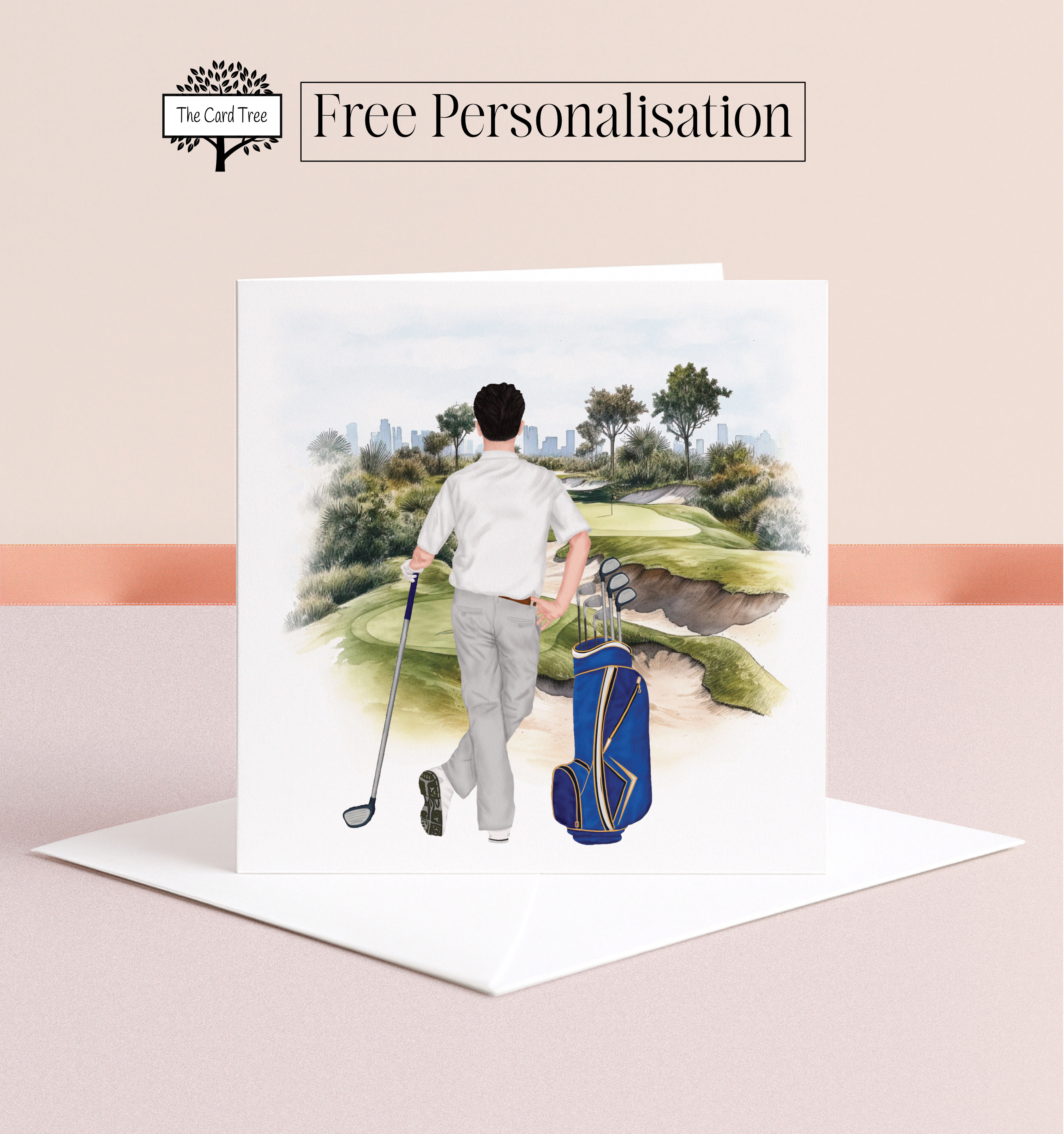 Golf - Black Haired Man