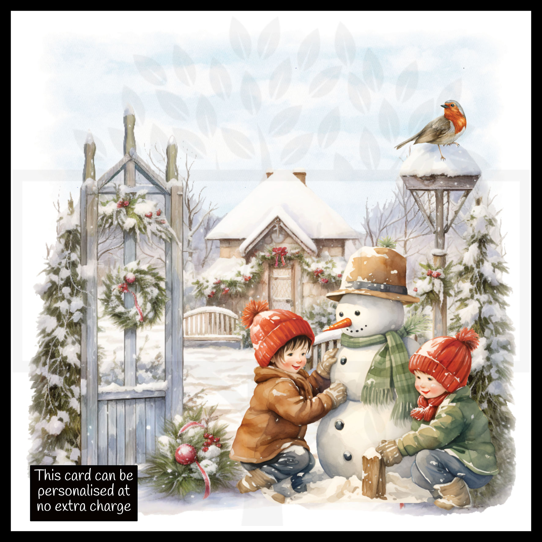 Children Building Snowman