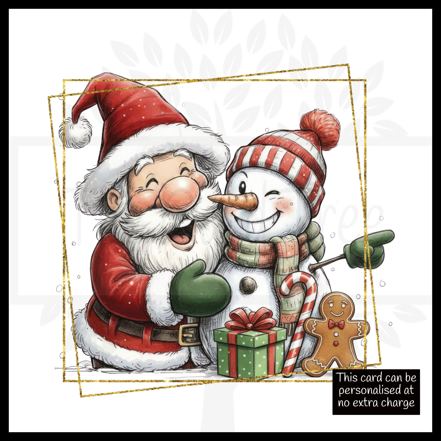 Father Christmas and Snowman